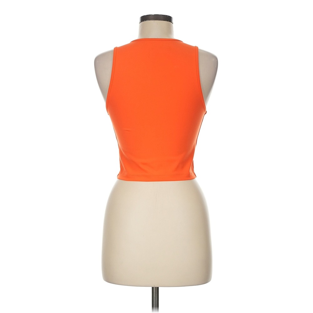 LSKD Womens Orange Activewear Cropped Tank Top WTNK01768 Size Medium - Picture 4 of 16